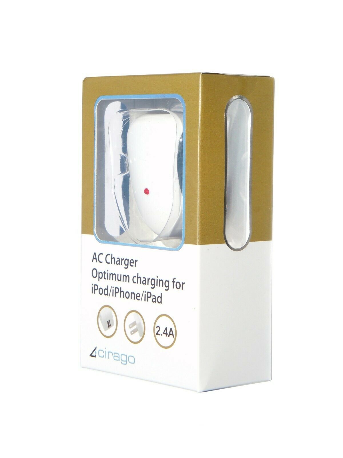 Cirago USB AC Wall Charger 2.4A 5V Optimum Charging Adapter For iPhone iPad iPod