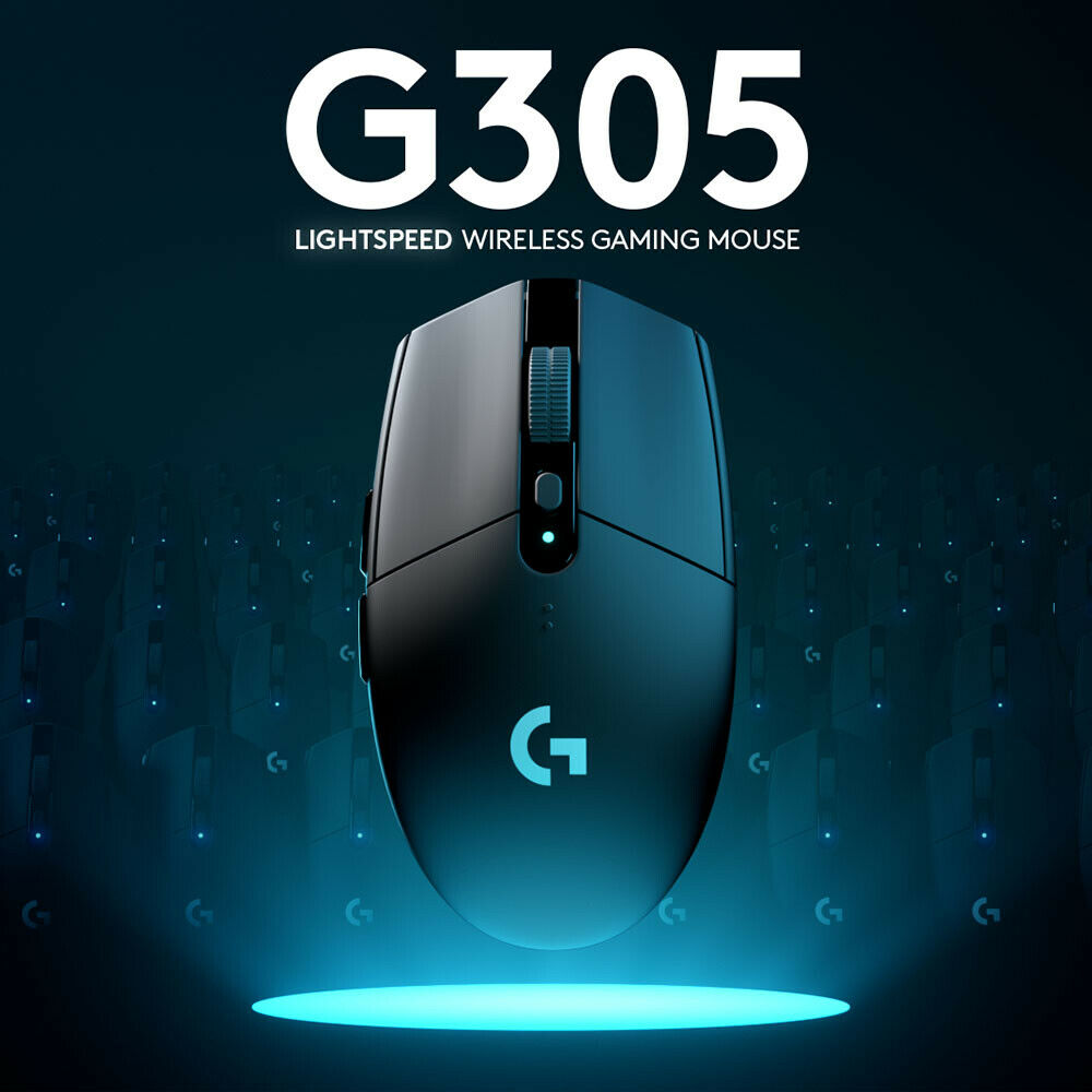 Logitech G305 Lightspeed Wireless Optical Gaming Mouse for PC / Mac, 910-005280