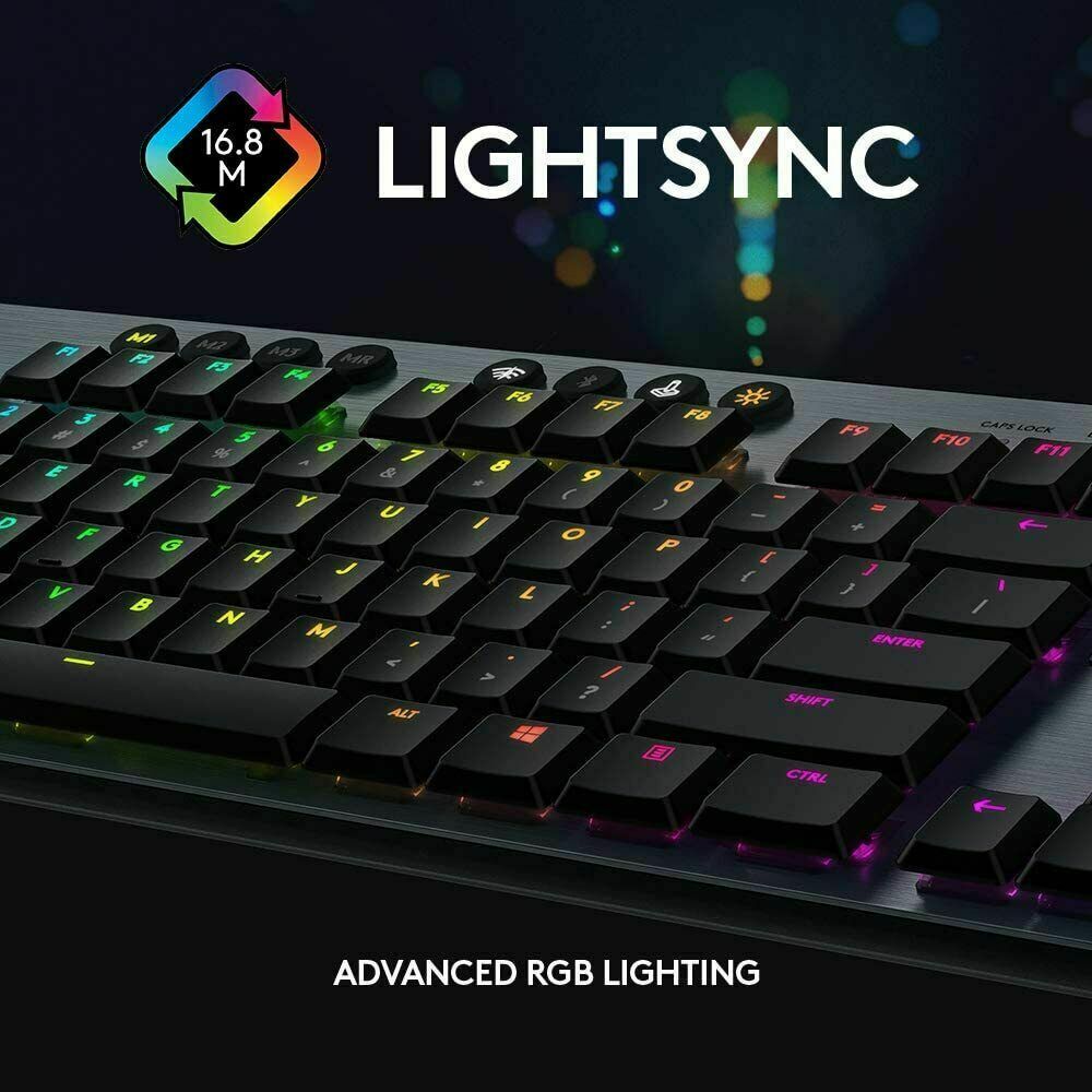 Logitech G815 LIGHTSYNC RGB Mechanical Wired Gaming Keyboard Clickly, 920-009087