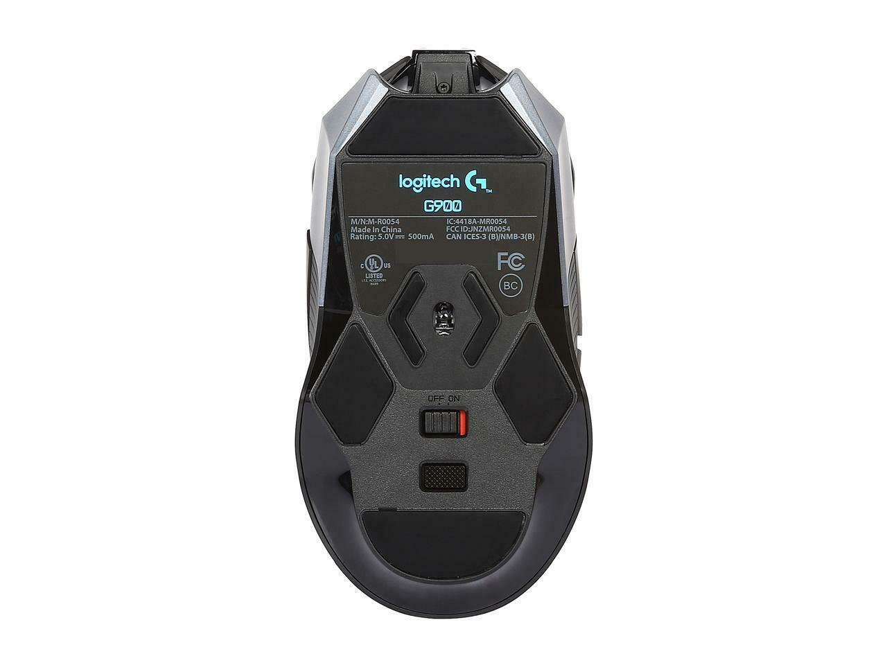 Logitech G900 Chaos Spectrum Wireless Optical Gaming Mouse 910-004558, Black