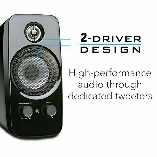 Creative Labs Inspire T10 W 2.0 Channel Stereo Wired Speakers Set, 51MF1601AA000