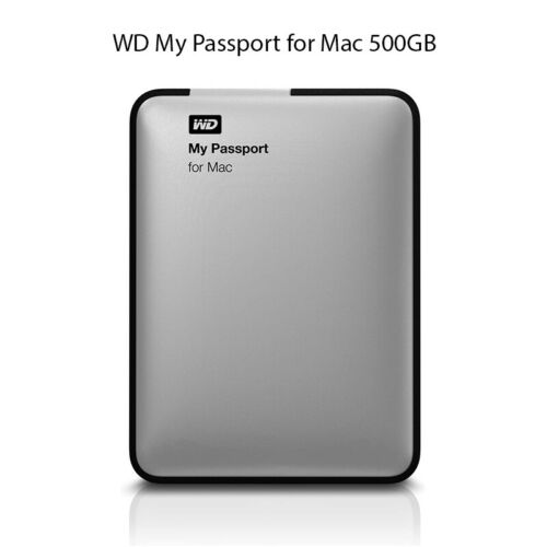 WD My Passport for Mac 500GB Portable External Hard Drive USB 3.0, WDBLUZ5000ASL
