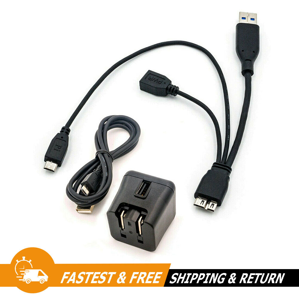 WDLabs USB 2.0 Cable 5V Raspberry Pi Drive Power Adapter Kit WDLB021RNN, Black