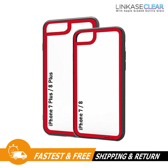 Linkase Clear Gorilla Tempered Glass Case Screen Protector For Apple iPhone 7 / 8