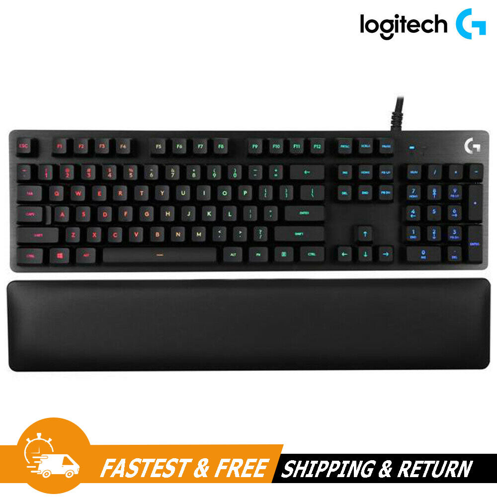 Logitech G513 RGB Backlit Mechanical Wired Gaming Keyboard GX Blue Click, Carbon