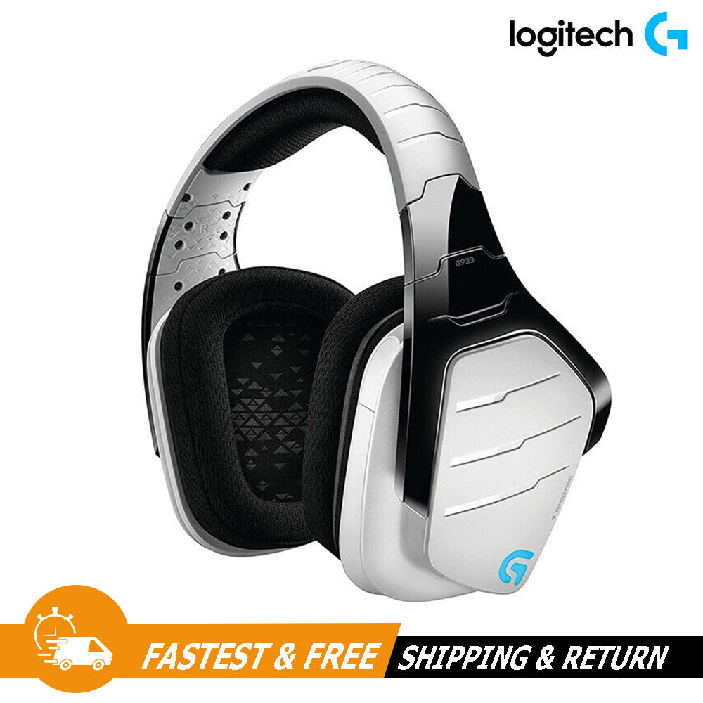 Logitech G933 Artemis Spectrum 7.1 Surround Sound Wireless Gaming Headset, White