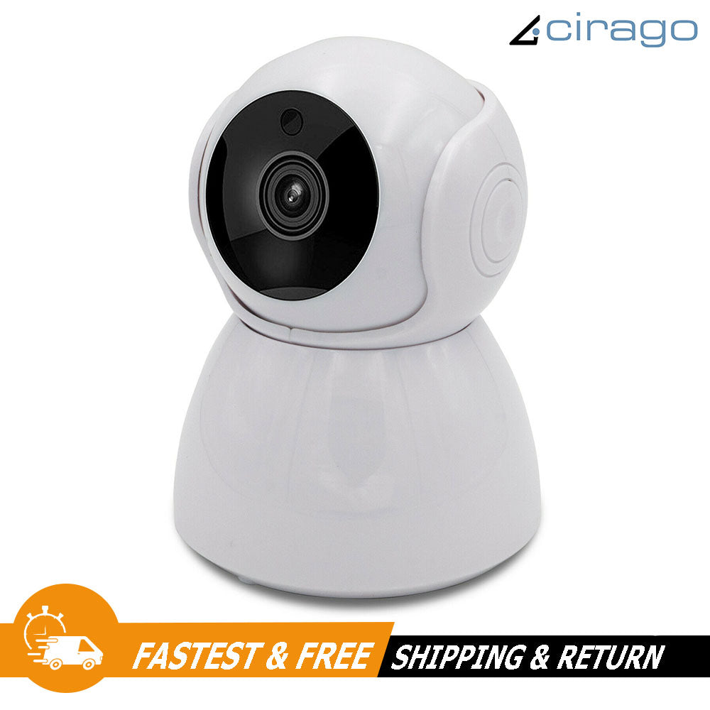 Cirago Home WiFi IP Camera 1080P HD Security with Night Vision, Motion Detection