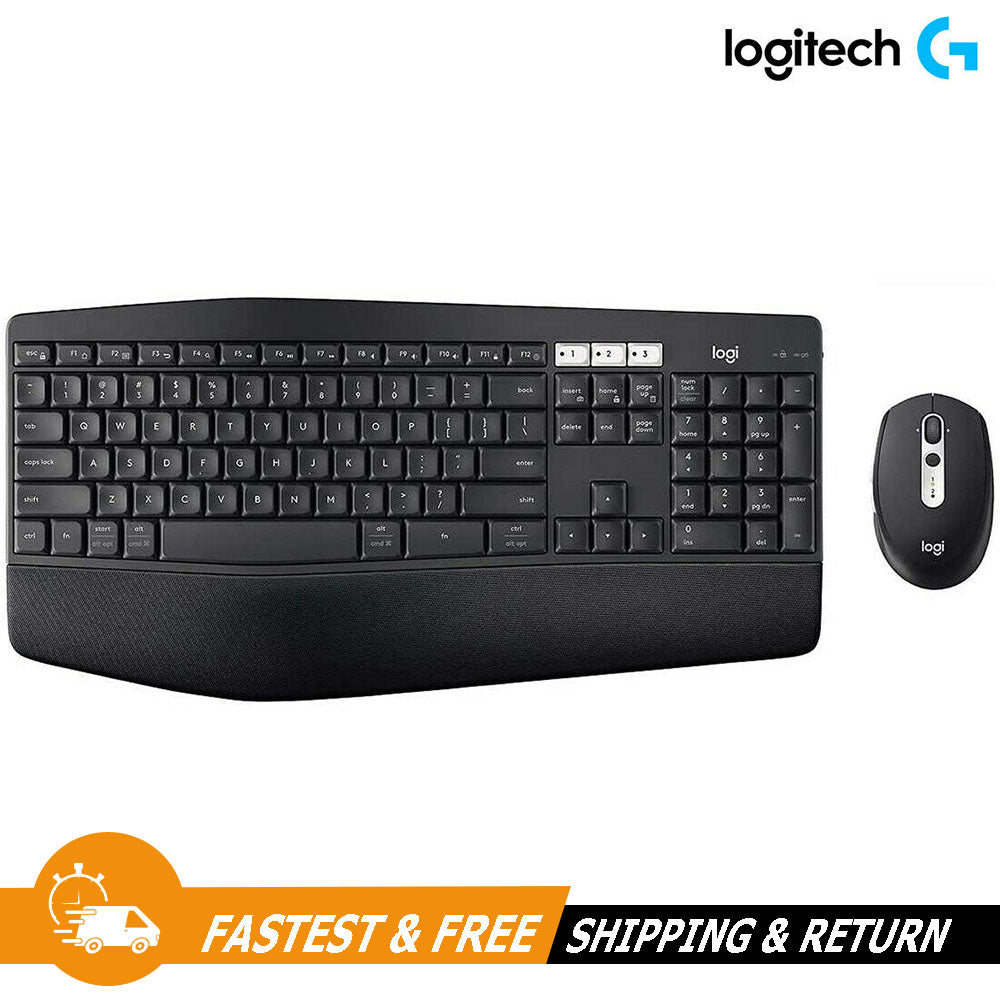 Logitech Palm Rest Wireless Keyboard K850 and M585 Mouse Combo,