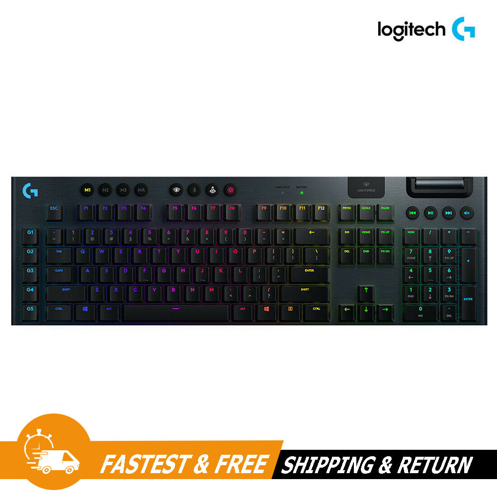 Logitech G915 LIGHTSPEED Wireless RGB Mechanical Gaming Keyboard 920-009103 Blk