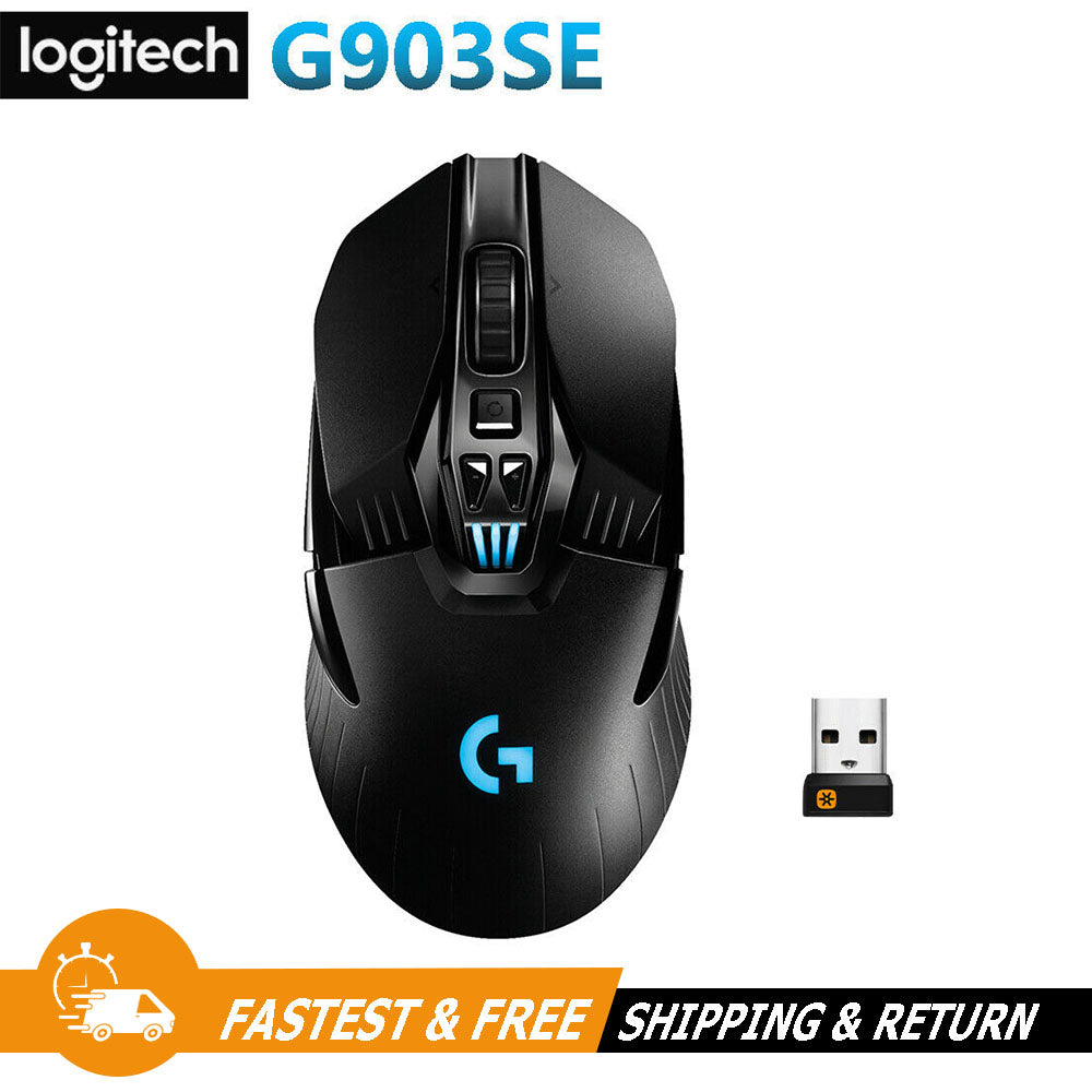 Logitech G903 SE Lightspeed Wireless Optical LED Gaming Mouse 910-005755, Black